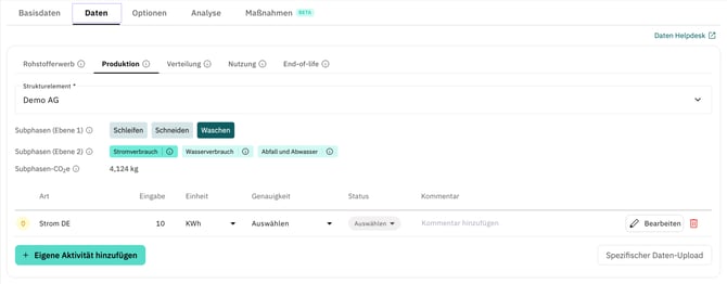Übernahme Berichtskonfiguration
