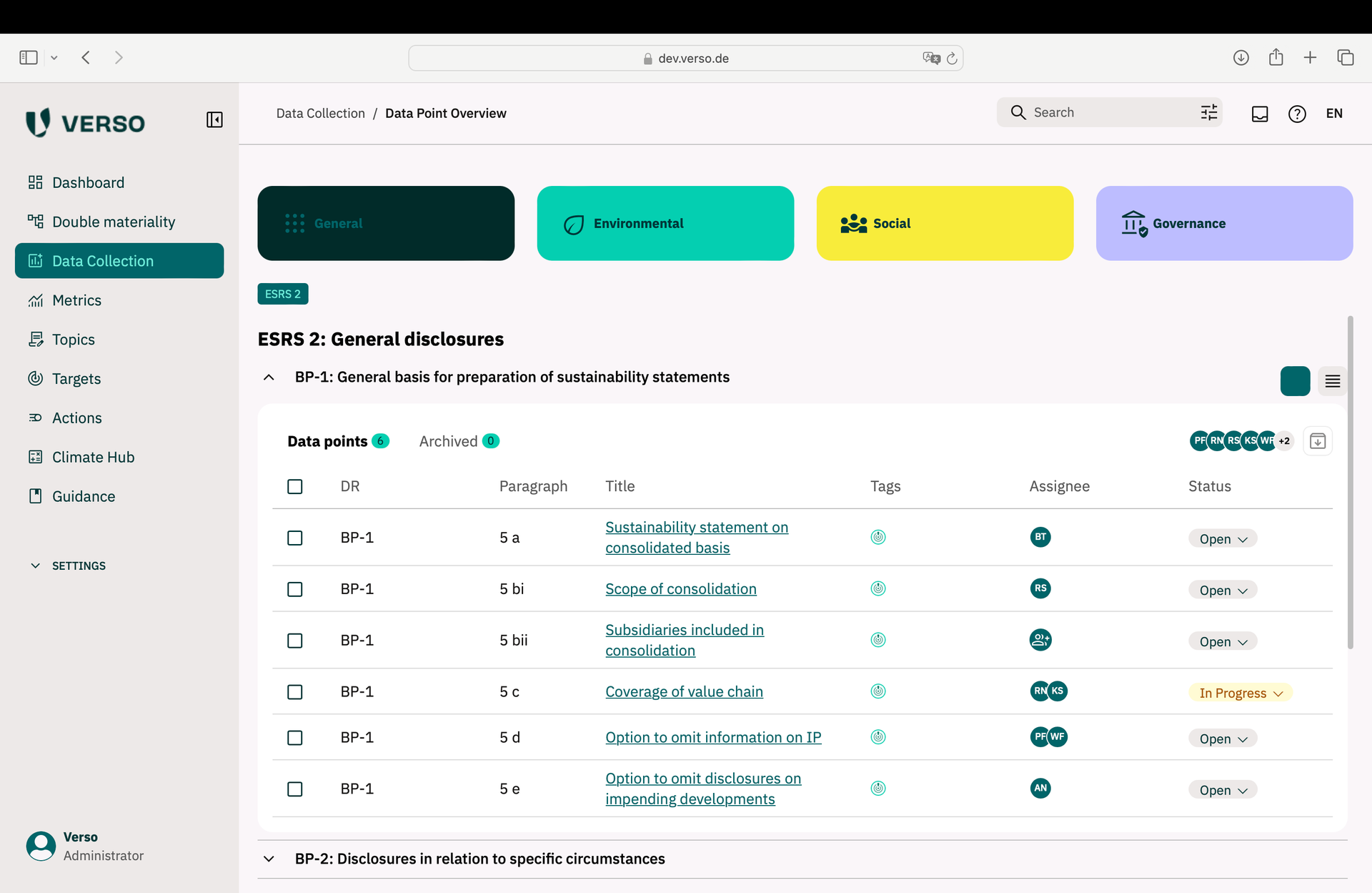 Data Point Collection Module