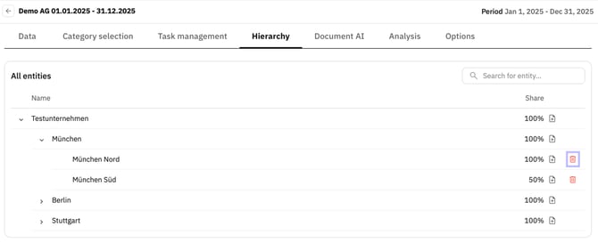Delete structural element