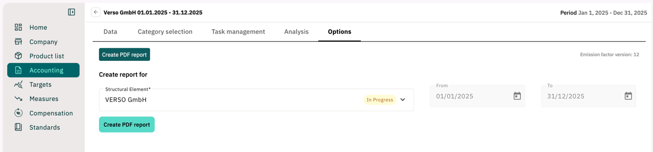 Creating a PDF report