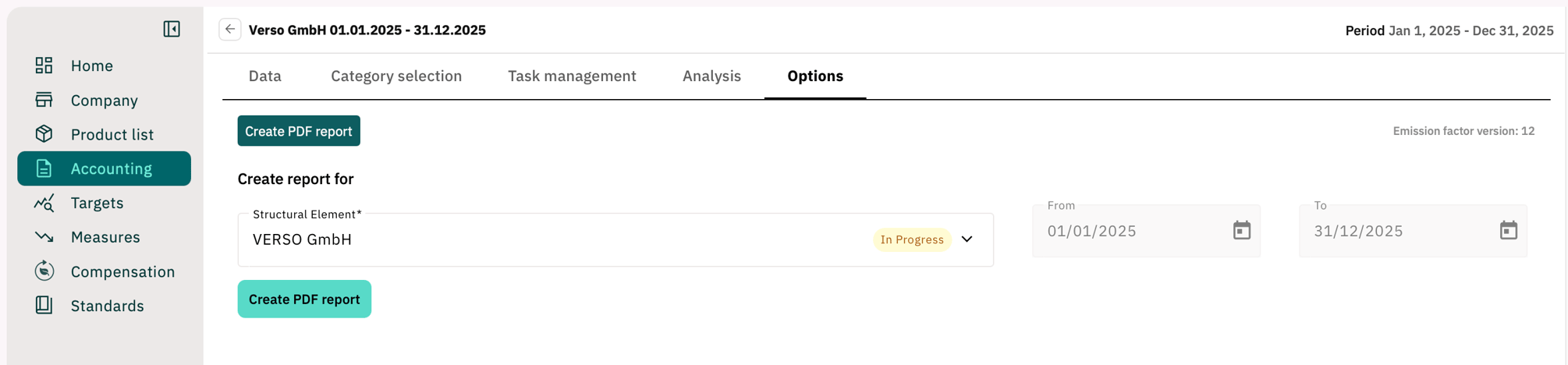 Creating a PDF report